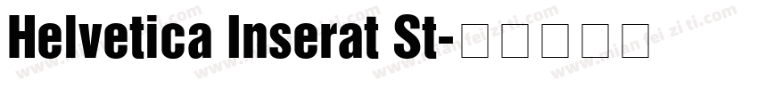 Helvetica Inserat St字体转换